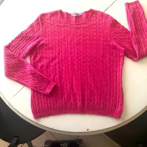 Gorgeous Bright Pink Cashmere Sweater